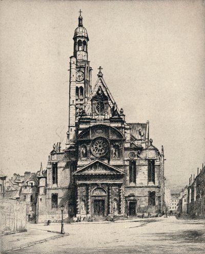 Church of St Étienne-du-Mont, 1915 by George T Plowman