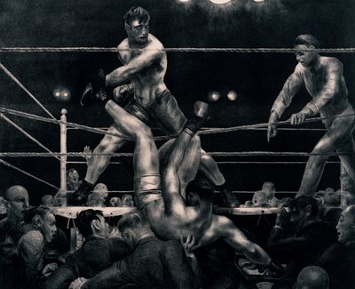 Dempsey and Firpo, 1923-24 by George Wesley Bellows
