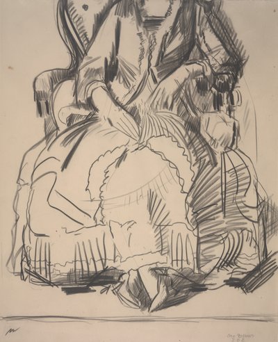 Emma in a Purple Dress by George Wesley Bellows