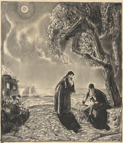 Figures in Moonlight by George Wesley Bellows