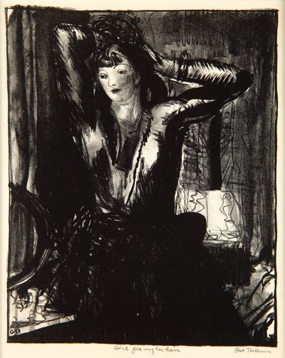 Girl Fixing Her Hair, 1923-24 by George Wesley Bellows