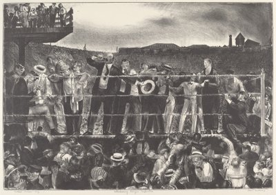 Introducing Georges Carpentier, 1921 by George Wesley Bellows