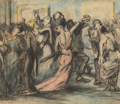 Society Ball [verso] by George Wesley Bellows
