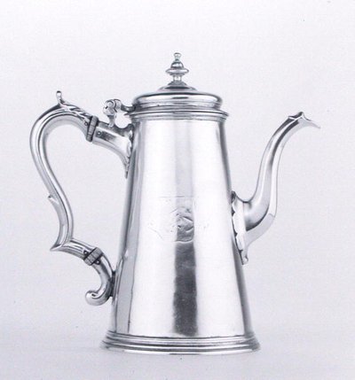Coffee pot (silver) by George Wickes
