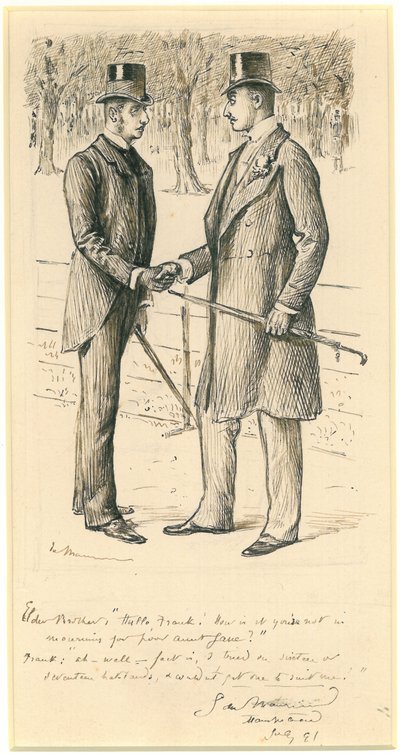 Hello Frank!, 1891 by George du Maurier
