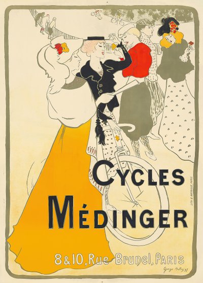 Cycles Médinger, 1897 by Georges Alfred Bottini
