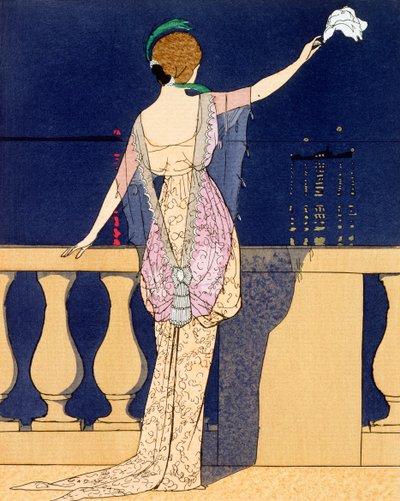 Farewell at Night by Georges Barbier
