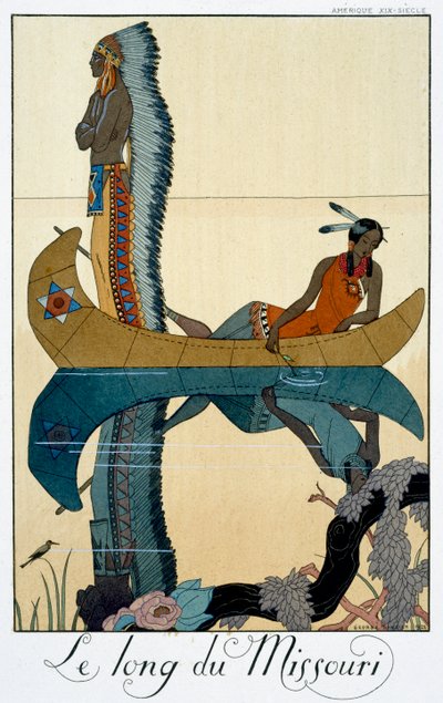 The Length of the Missouri, 1922 by Georges Barbier