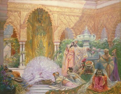 The Peacock Garden by Georges Clairin