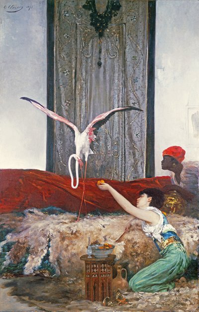 The Pet Flamingo by Georges Clairin