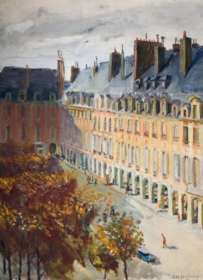 La Place Des Vosges by Georges Leon Dufrenoy