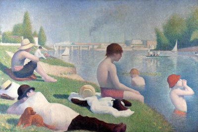 Bathers at Asnières by Georges Pierre Seurat
