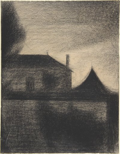 House at Dusk by Georges Pierre Seurat