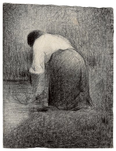 Kneeling Woman by Georges Pierre Seurat