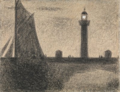 The Lighthouse at Honfleur by Georges Pierre Seurat