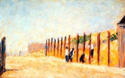 Driving the Piles by Georges Seurat