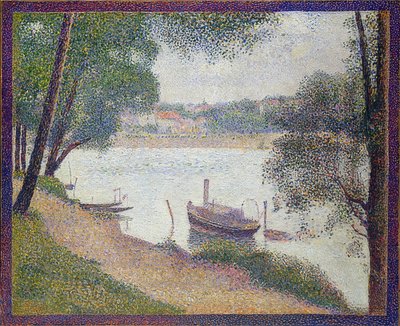 Gray Weather, Grande Jatte. c. 1886-88 by Georges Seurat