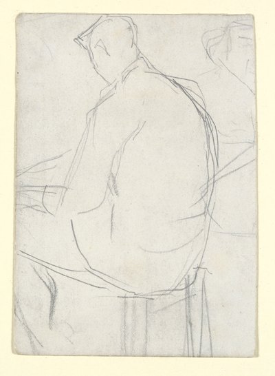Man Seated on a Stool by Georges Seurat