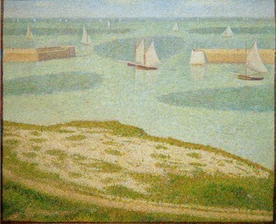 Port-en-Bessin, Entrance to the Outer Harbor by Georges Seurat