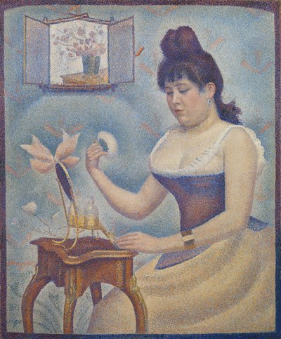 Young Woman Powdering Herself, c.1888-90 by Georges Seurat