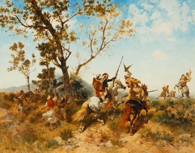 An Arab Hawking Party by Georges Washington