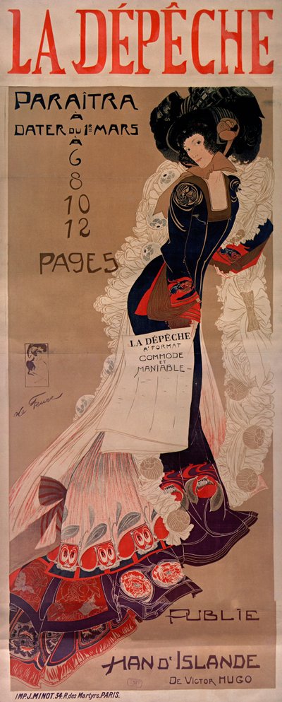 La Dépêche by Georges de . Feure