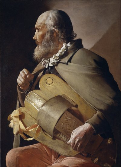 Blind Hurdy-Gurdy Player by Georges de La Tour