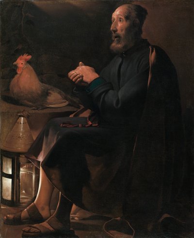 Saint Peter Repentant by Georges de La Tour