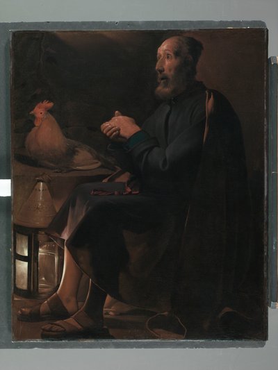 Saint Peter Repentant by Georges de La Tour
