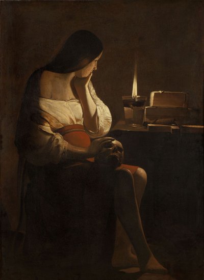 The Repentant Mary Magdalene by Georges de La Tour