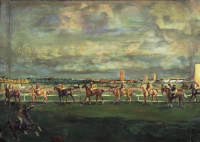 Horseracing by Georgy Bogdanovich Yakulov