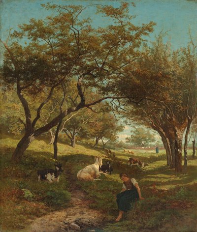 The Goatherdess by Gerard Bilders (signed by artist)