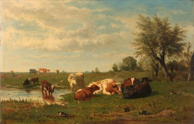 Cows in the Meadow by Gerard Bilders