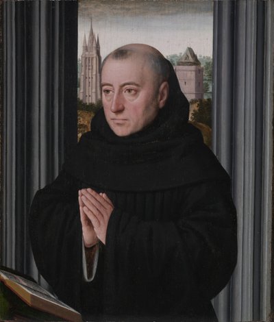 Portrait of a Monk, early 1500s by Gerard David