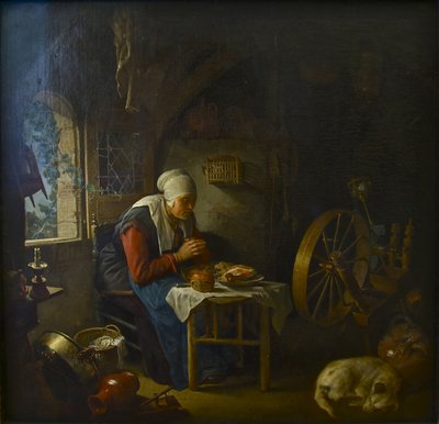 The Prayer of the Spinner by Gerrit Dou