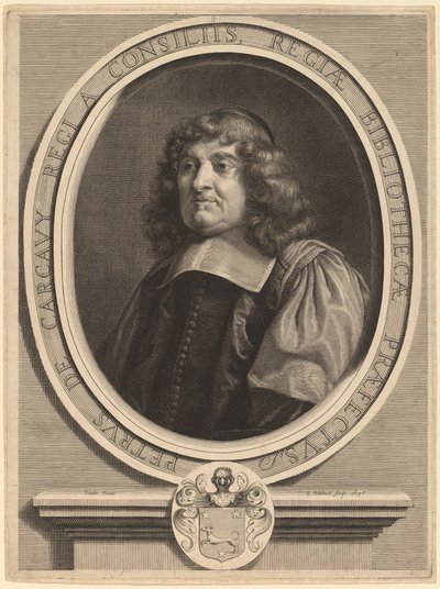 Pierre de Carcavy by Gerard Edelinck after Louis Testelin