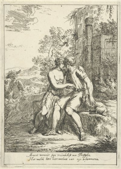 Aminta and Thestylis by Gerard Hoet (I)