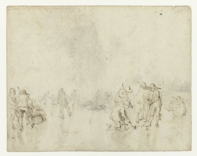 Ice Scene with Golf Players by Gerard ter Borch (II)
