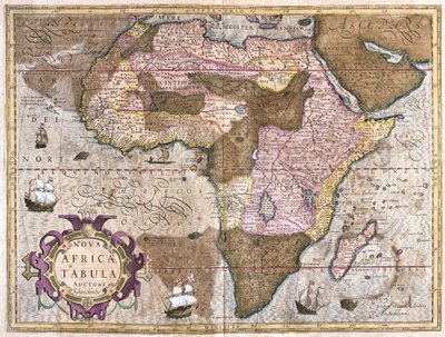 Africa (engraving) by Gerardus Mercator
