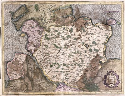 Alsatia, Germany (engraving) by Gerardus Mercator