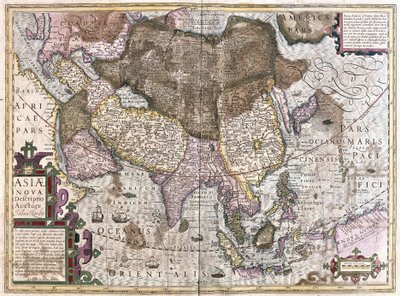 Asia (engraving) by Gerardus Mercator