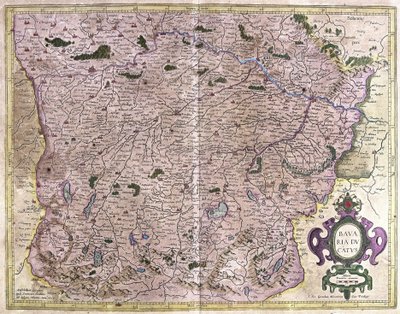 Bavaria, Germany (engraving) by Gerardus Mercator