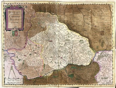 Beauvais, France (engraving) by Gerardus Mercator