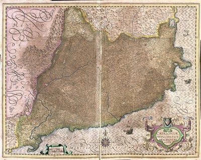 Catalonia, Spain by Gerardus Mercator