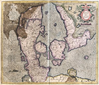 Denmark (engraving) by Gerardus Mercator