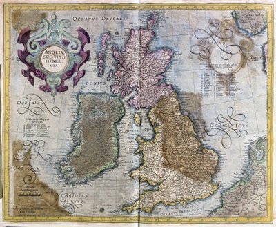 England, Scotland and Ireland by Gerardus Mercator