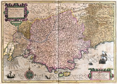 France (engraving) by Gerardus Mercator
