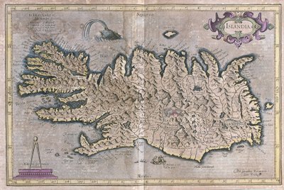 Iceland by Gerardus Mercator