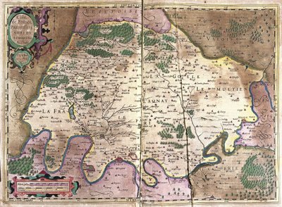 Ile de France, North France by Gerardus Mercator