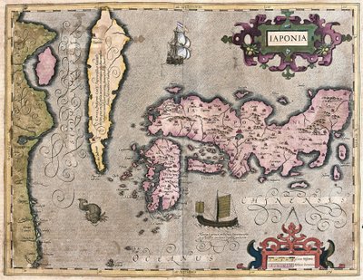 Japan (engraving) by Gerardus Mercator